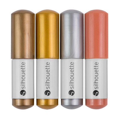 4 stylos-billes couleurs métallisées Cameo